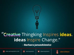 Creative thinking inspires ideas