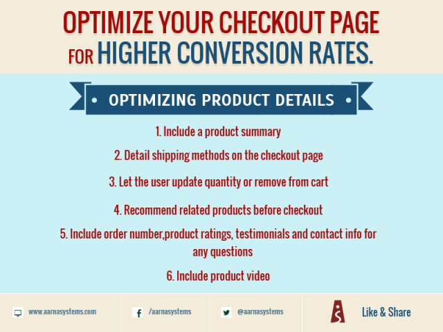 Optimize your checkout page for higher conversion rates