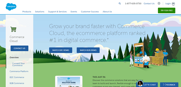 Salesforce-Commerce-Cloud for Best Ecommerce Platforms 