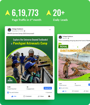 digital marketing company in India success story - Foliage Outdoors